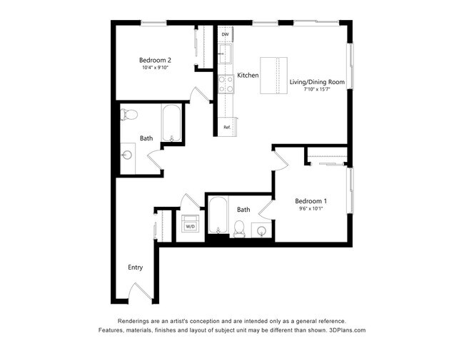 2x2 J 501 floor plan